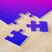 Puzzle Dégradé en arc-en-ciel diagonal personnalisé (Côté)