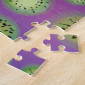 Puzzle Dégradé Moderne et Violet de Fruit de Kiwi (Côté)
