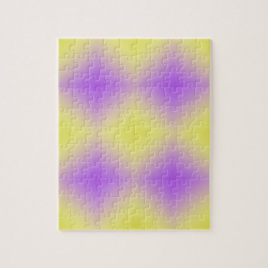 Puzzle Dégradé Motif de diamant jaune à violet (Vertical)