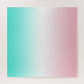 Puzzle Dégradé rose blanc et turquoise (Horizontal)