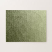 Puzzle Dégradé vert armée à motif de maille géométrique (Horizontal)