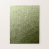 Puzzle Dégradé vert armée à motif de maille géométrique (Vertical)