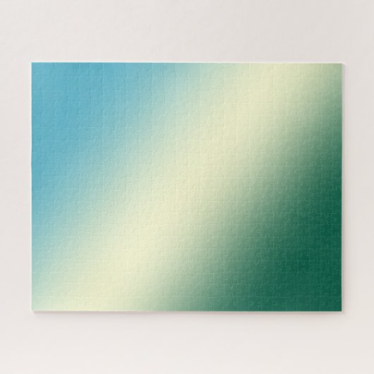 Puzzle Dégradé vert et bleu Difficile difficile (Horizontal)