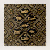 Puzzle Déités grecques et méandre ornement clé (Horizontal)