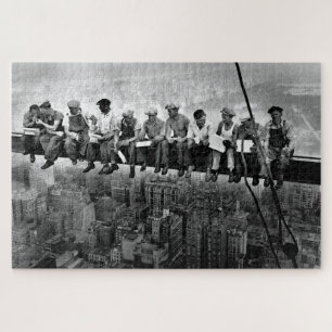 Puzzle Déjeuner au sommet d'un gratte-ciel C1932 ouvriers