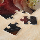 Puzzle Déjeuner japonais Sashimi Repas avec du riz et de  (Côté)