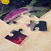 Puzzle Déjeuner jeté en l'air de salade et de fruit - (Côté)