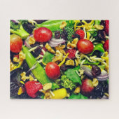 Puzzle Déjeuner salade et fruits - 16x20 - 520 pcs. (Horizontal)