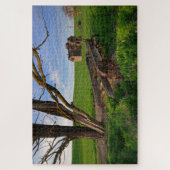 Puzzle Délabrement d'une ancienne ferme dans le champ de  (Vertical)