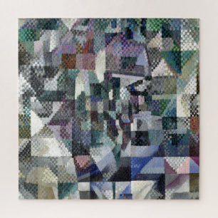Puzzle Delaunay Claasical Abstract Art Painting Window 3