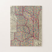 Puzzle Delaware, Illinois, Indiana et Iowa (Vertical)