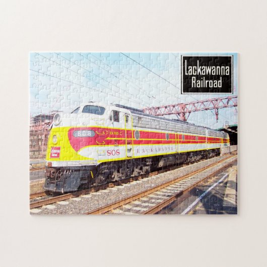 Puzzle Delaware Lackawanna et Western Locomotive 808 (Horizontal)