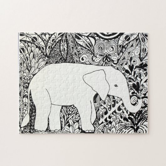 Puzzle d'éléphant (Horizontal)