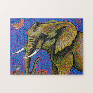 Puzzle d'éléphant africain