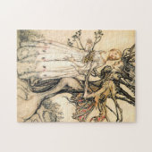 Puzzle d'Elf de princesse et d'arbre de conte de (Horizontal)