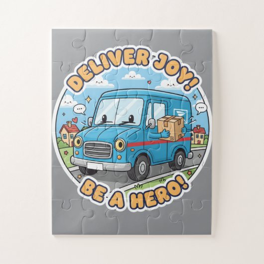 Puzzle Deliver Joy! Be A Hero! - Cheerful Cartoon Mail (Vertical)