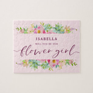 Puzzle Demande de Demoiselle d'Honneur Fleurie Chic Fleur