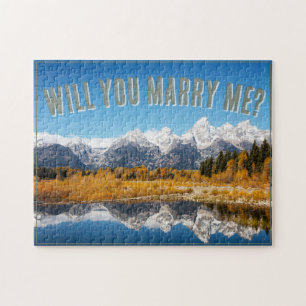 Puzzle Demande en mariage dans les montagnes de Grand Tet