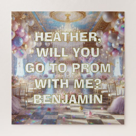 Puzzle Demande romantique pour le bal | Va au bal avec mo (Vertical)
