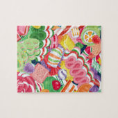 Puzzle démodé de sucrerie de Noël (Horizontal)