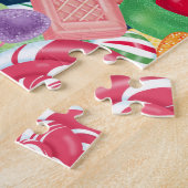 Puzzle démodé de sucrerie de Noël (Côté)