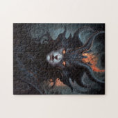 Puzzle Demon Woman Queen Dark Imaginaire Art (Horizontal)