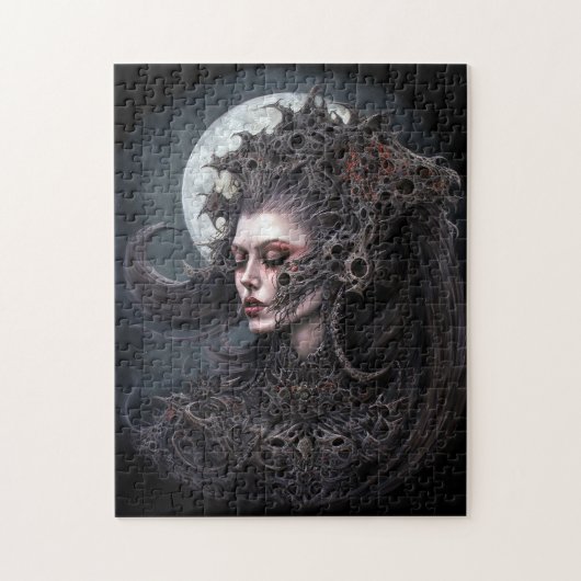 Puzzle Demon Woman Queen Dark Imaginaire Art (Vertical)