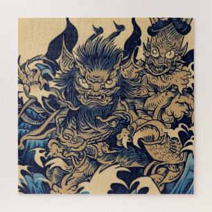 Puzzle Démons Imaginaires - Style de coupe japonaise (2)