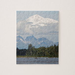 Puzzle Denali, Mt McKinley, de la rivière, Alaska, États-