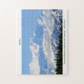 Puzzle Denali/Mtns appellent-j Muir/avec la frontière (Vertical)