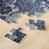 Puzzle Denim floral défraîchi : Arrière - plan texturé gr (Côté)