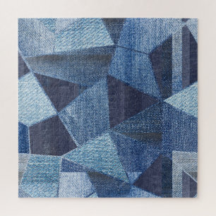 Puzzle Denim Urban : Patchwork à rayures détendues.