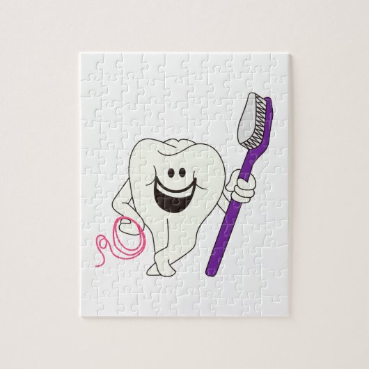 Puzzle Dent avec la brosse (Vertical)