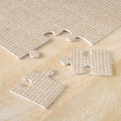 Puzzle Dentelle blanche sur la conception du tissu. (Côté)