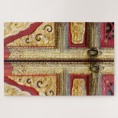 Puzzle Dentelle en métal d'or à la porte (Horizontal)