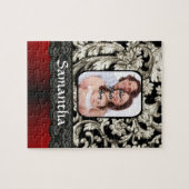 Puzzle Dentelle noire et damas (Horizontal)