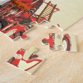 Puzzle denteux antique de pompe à incendie (Côté)