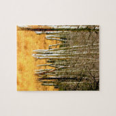 puzzle denteux d'arbres de tremble (Horizontal)