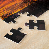 Puzzle denteux de coucher du soleil (Côté)
