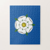 Puzzle denteux de rose blanc de Yorkshire (Vertical)