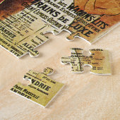 Puzzle denteux ferroviaire orienté égyptien (Côté)