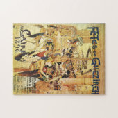 Puzzle denteux ferroviaire orienté égyptien (Horizontal)