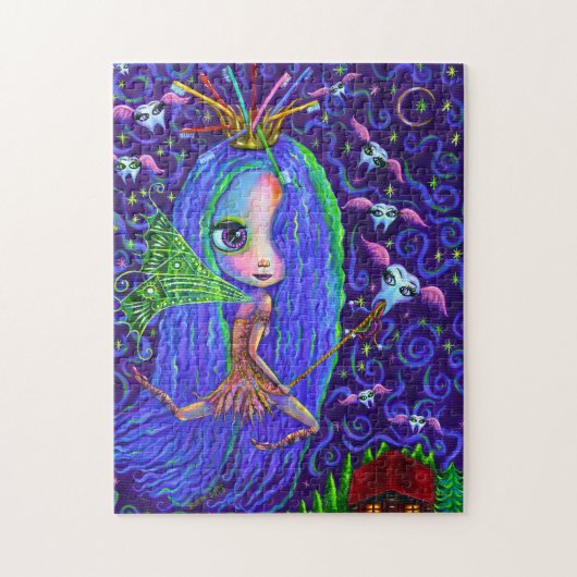 Puzzle Dents Fée de dents Flexibles Dents Brosse à dents (Vertical)