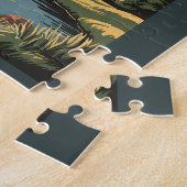 Puzzle Denver Colorado Illustration Sunset Travel Art (Côté)