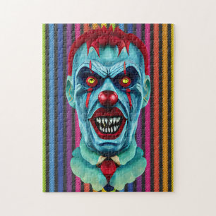 Puzzle Déplaisant Killer Clown Zombie Horror Art