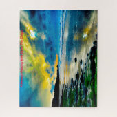 Puzzle Depoe Bay Oregon. voeux de Noël (Vertical)