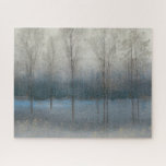 Puzzle Dernier jour d'automne<br><div class="desc">Dernier jour de l'automne IV par Tim OToole. Image paisible des arbres dans un champ,  principalement à l'aide d'un jeu de couleurs neutre et bleu.</div>