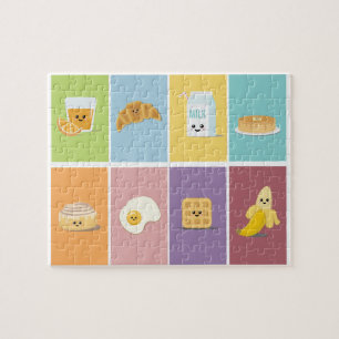 Puzzle des aliments du petit déjeuner