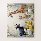 Puzzle des amis de la forêt - Rassemblement d'anim (Vertical)