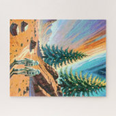 Puzzle Des astronautes explorent le paysage Alien (Horizontal)